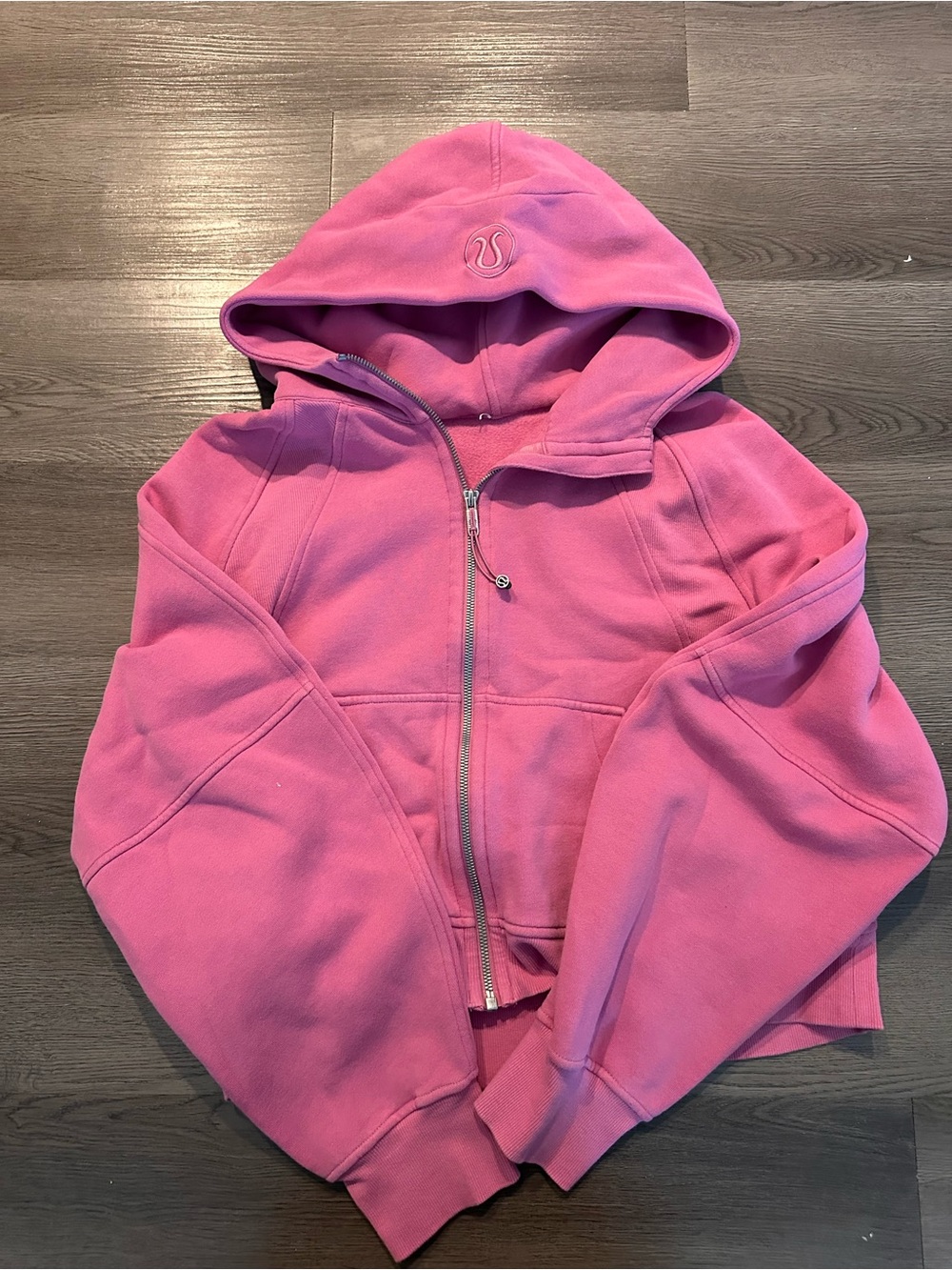 lululemon athletica Pink Full-Zip Hooded scuba Jacket